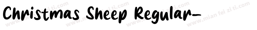 Christmas Sheep Regular字体转换